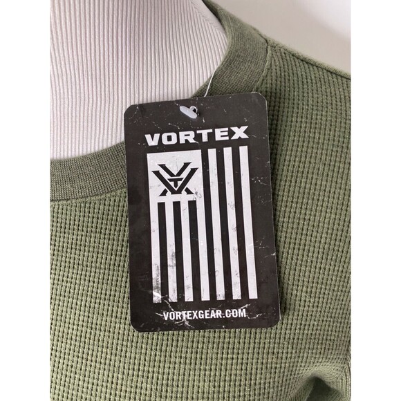 Vortex Women’s Thermal Shirt Olive Green Long Sleeve Crewneck Size Medium - Picture 9 of 10